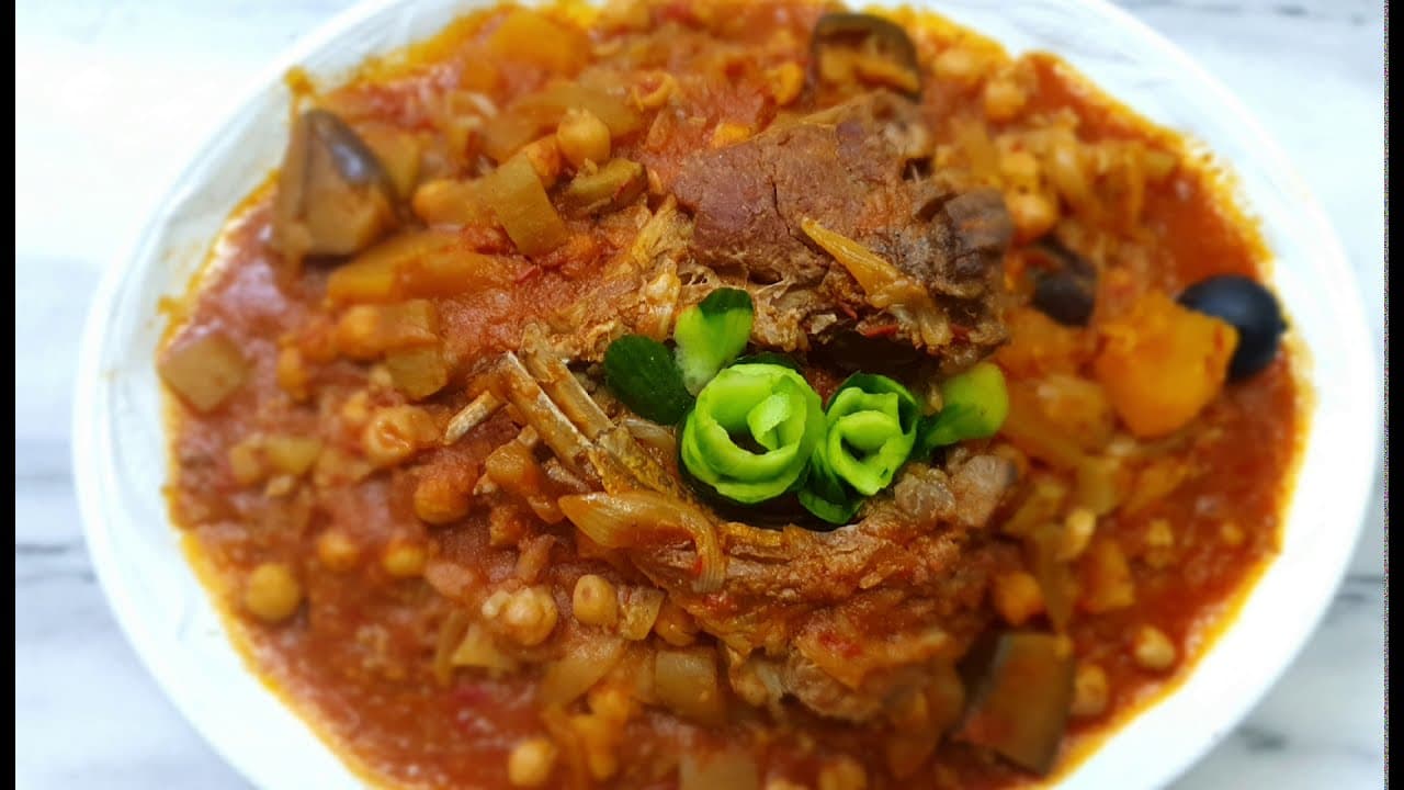 شوربة المغربية - المفتول بالخضار من باستاليني