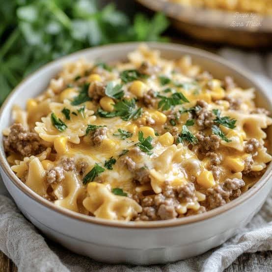 Pasta with Minced Meat and Corn from Pastalini