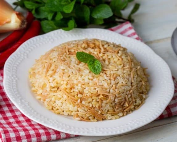 البرغل بالشعيرية